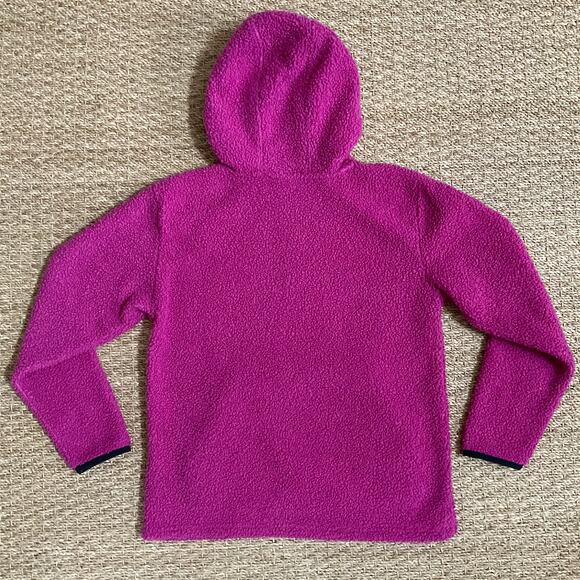 Carhartt Girls Pink Quarter Snap Pullover Hooded Sweatshirt XL 14 - Picture 10 of 13